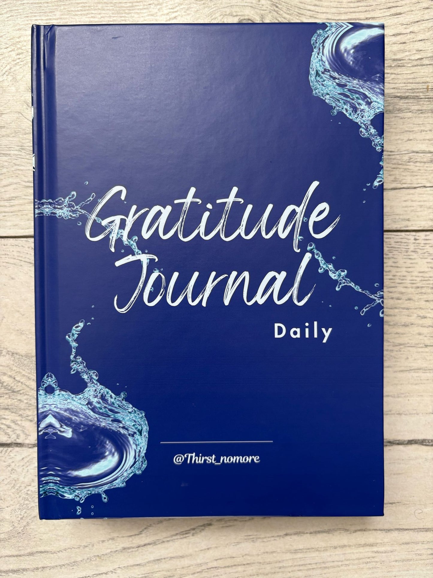 Gratitude Journal - A5 - Blue Water - Front Cover