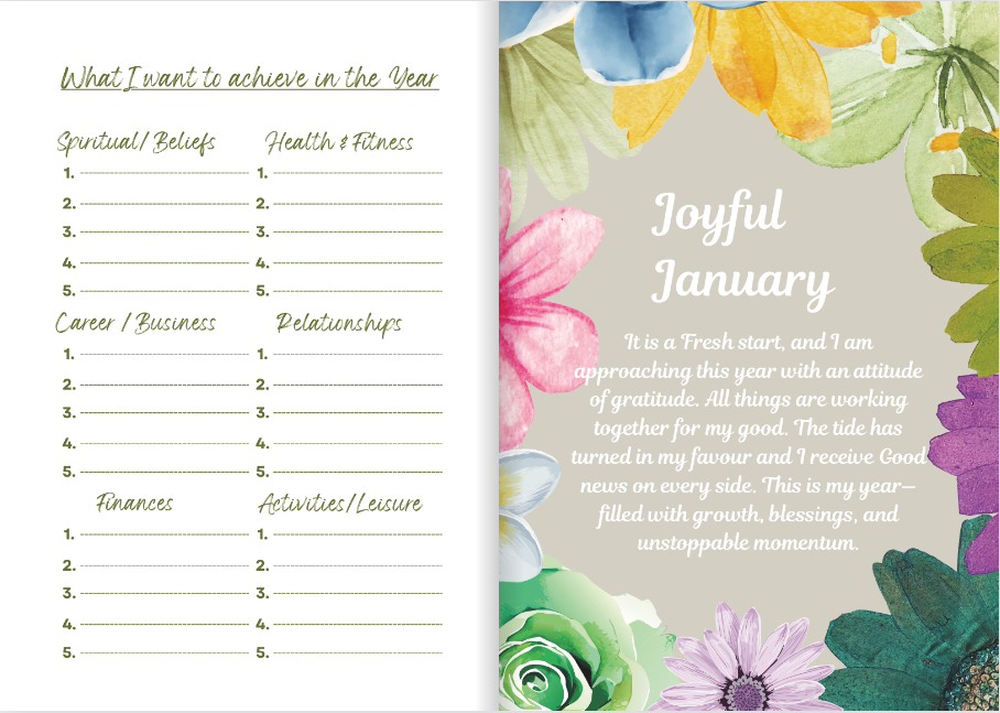 Gratitude Journal - Mothers Day - Green