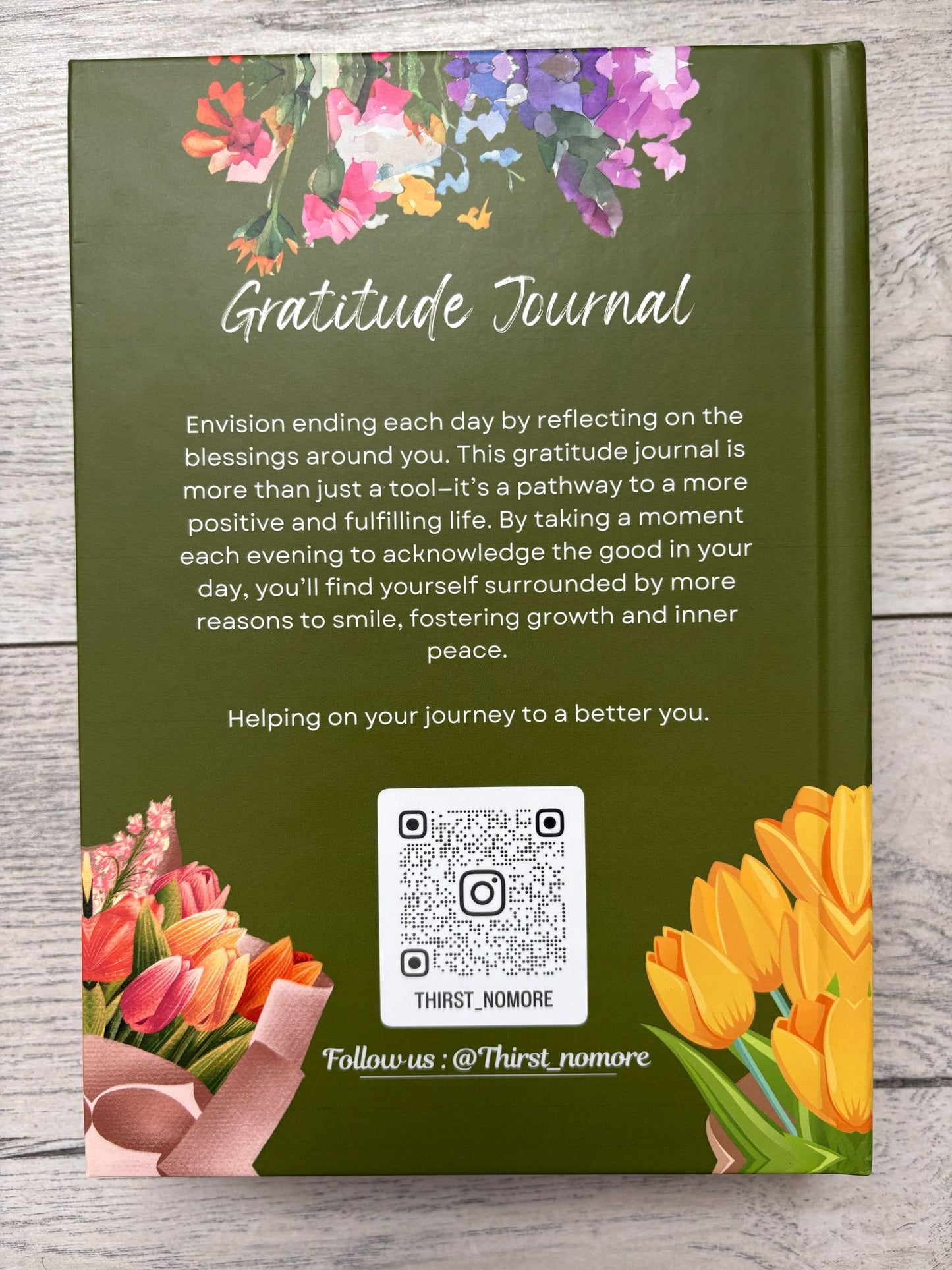 Gratitude Journal - Mothers Day - Green