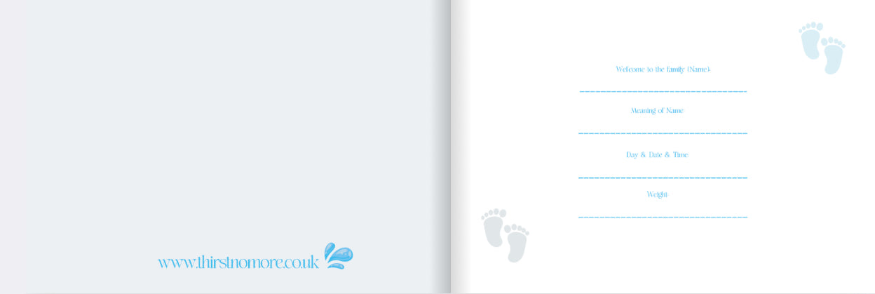 Certificate for the name of the baby boy