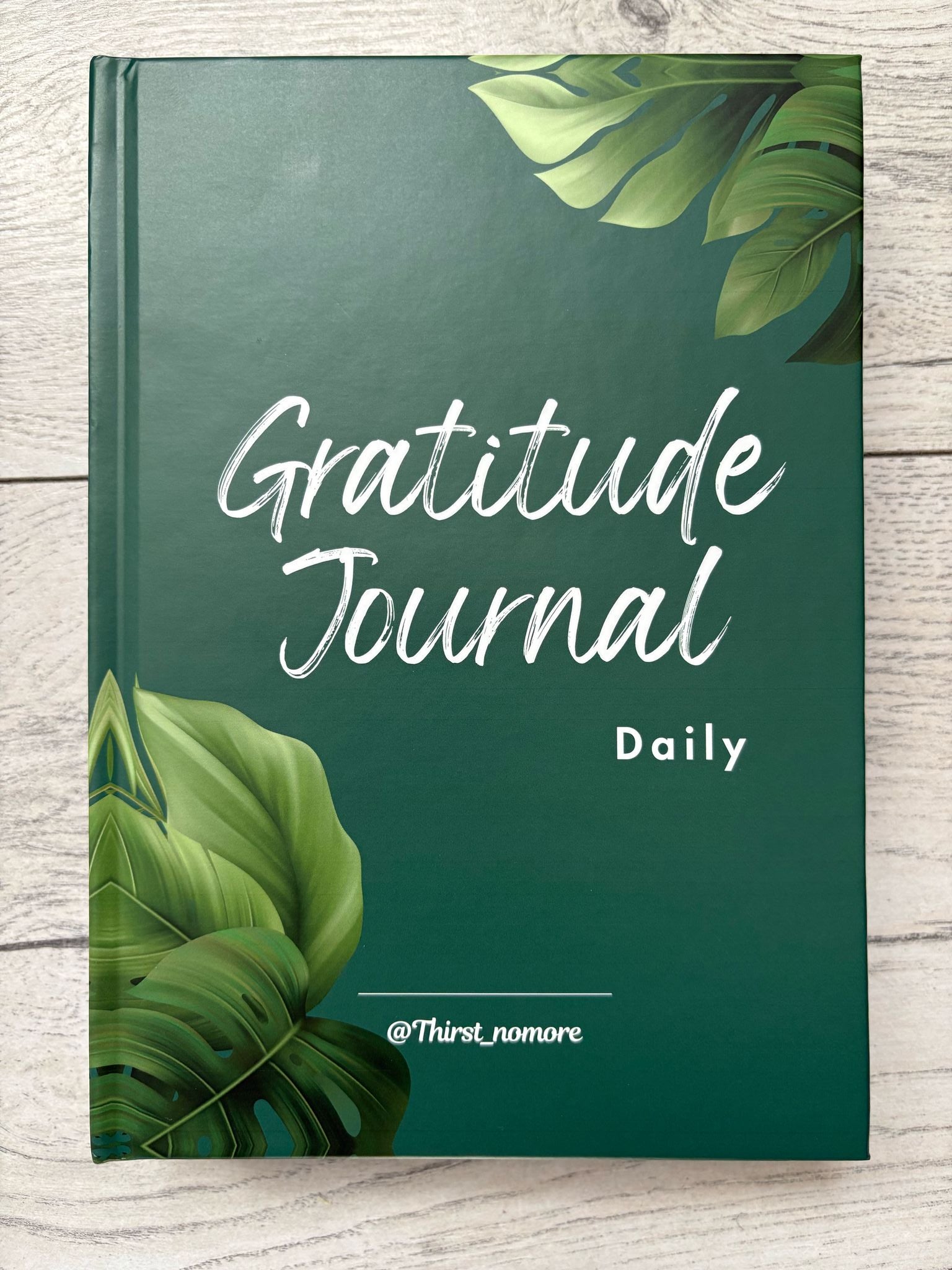Gratitude Journal - A5 - Jungle Green - Front Cover 