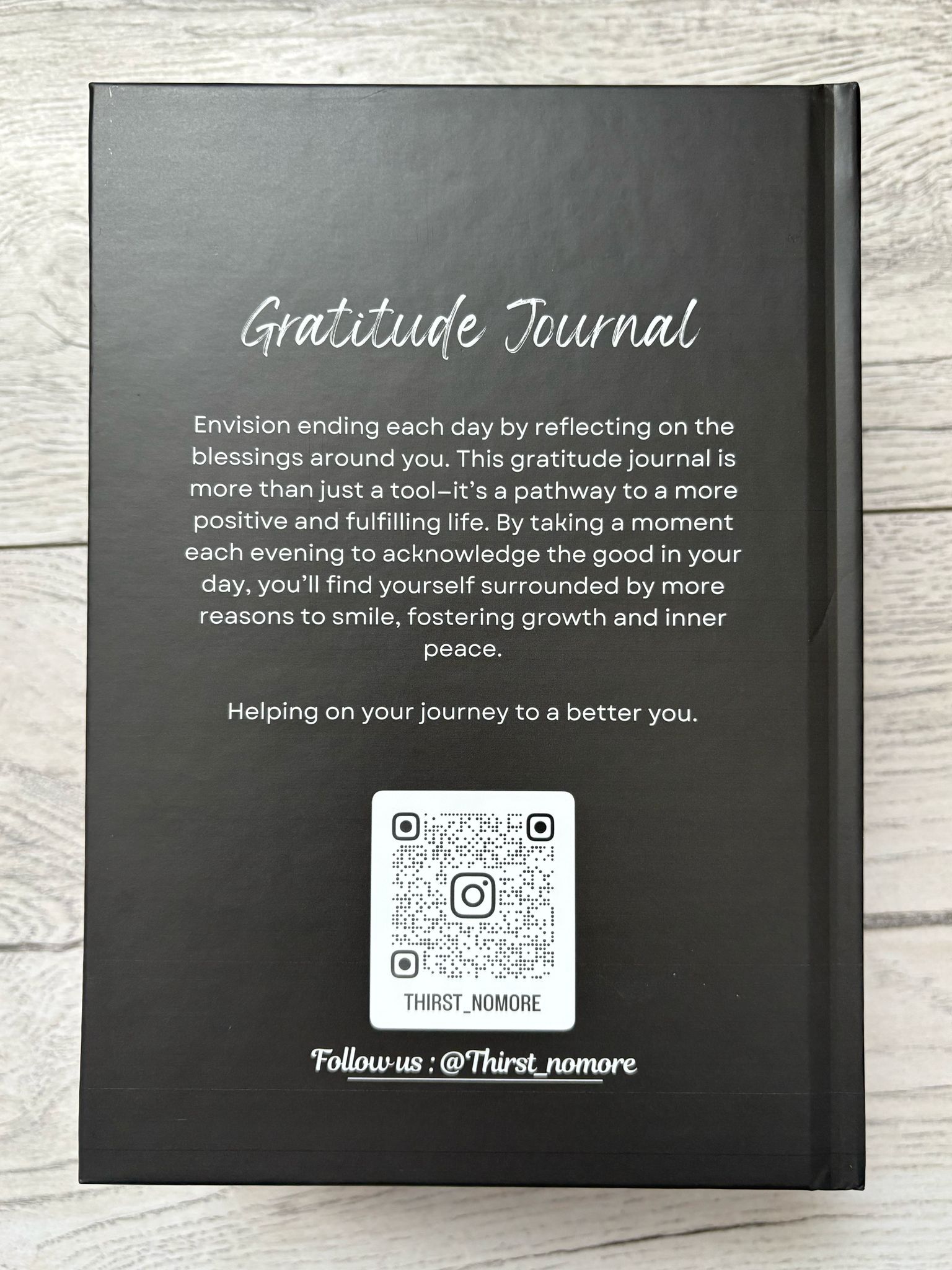 Hardback gratitude journal 