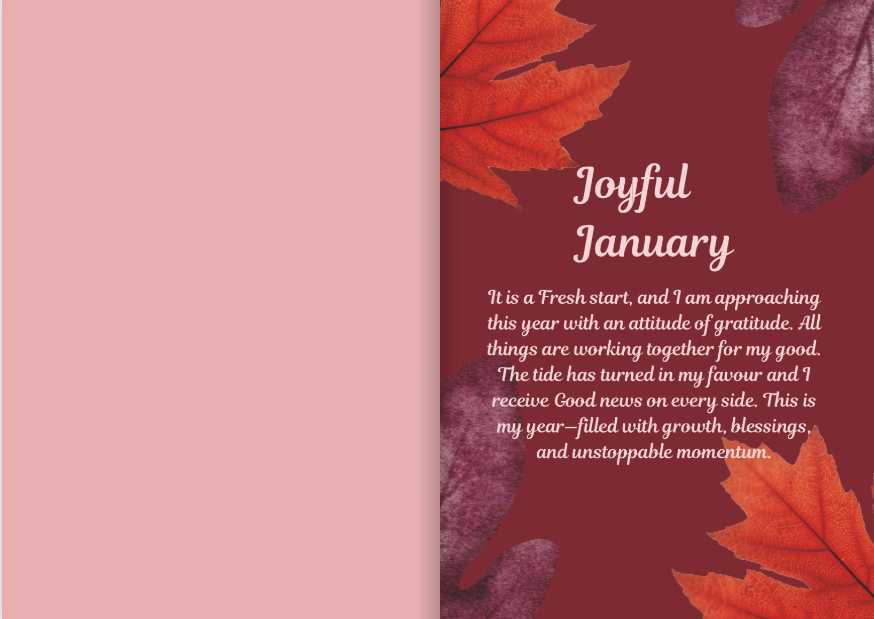 Motivation for the month in our hardback Gratitude Journal