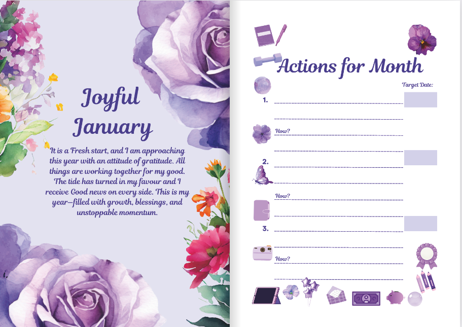 Gratitude Journal - Mothers Day Edition - Purple