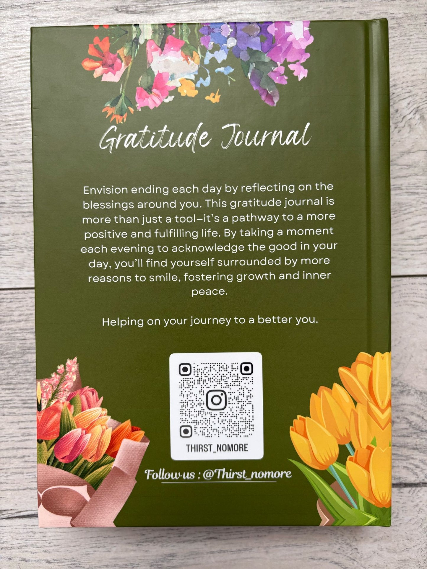 Gratitude Journal - Mothers Day  - Green