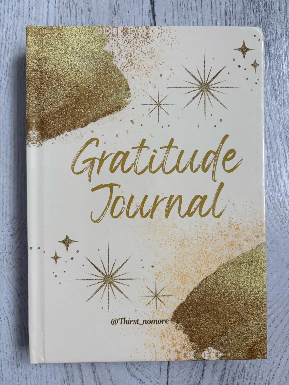 Gratitude Journal - A5 - Festive Gold -Front Cover